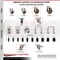 Service Caster 4 Inch 316SS High Temp Glass Filled Nylon 1-5/8 Inch Stem Caster with Brake SCC SCC-SS316EX20S414-GFNSHT-TLB-158 - alternate 3